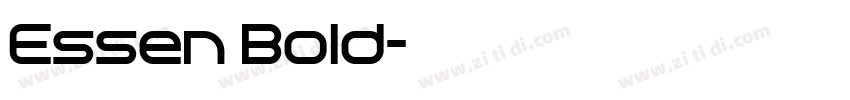 Essen Bold字体转换